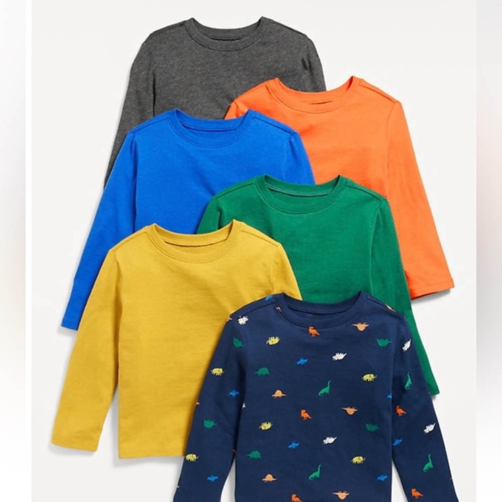 Old Navy 100% cotton long sleeve size 4T (6 pack)
